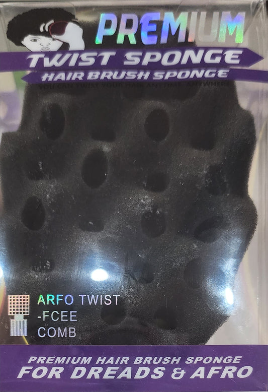 Large Two Side Spiky Twist Hair Brush Sponge