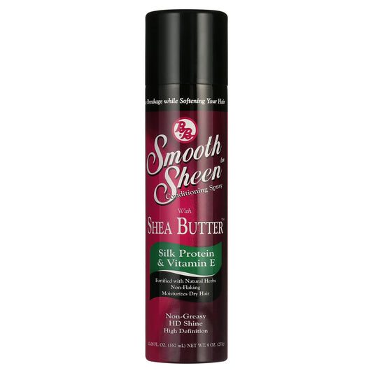 Bronner Brothers Smooth Sheen Silk Protein & Vitamin E Conditioning Spray with Shea Butter - 12 fl oz